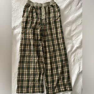 Anthropologie Flannel Pants